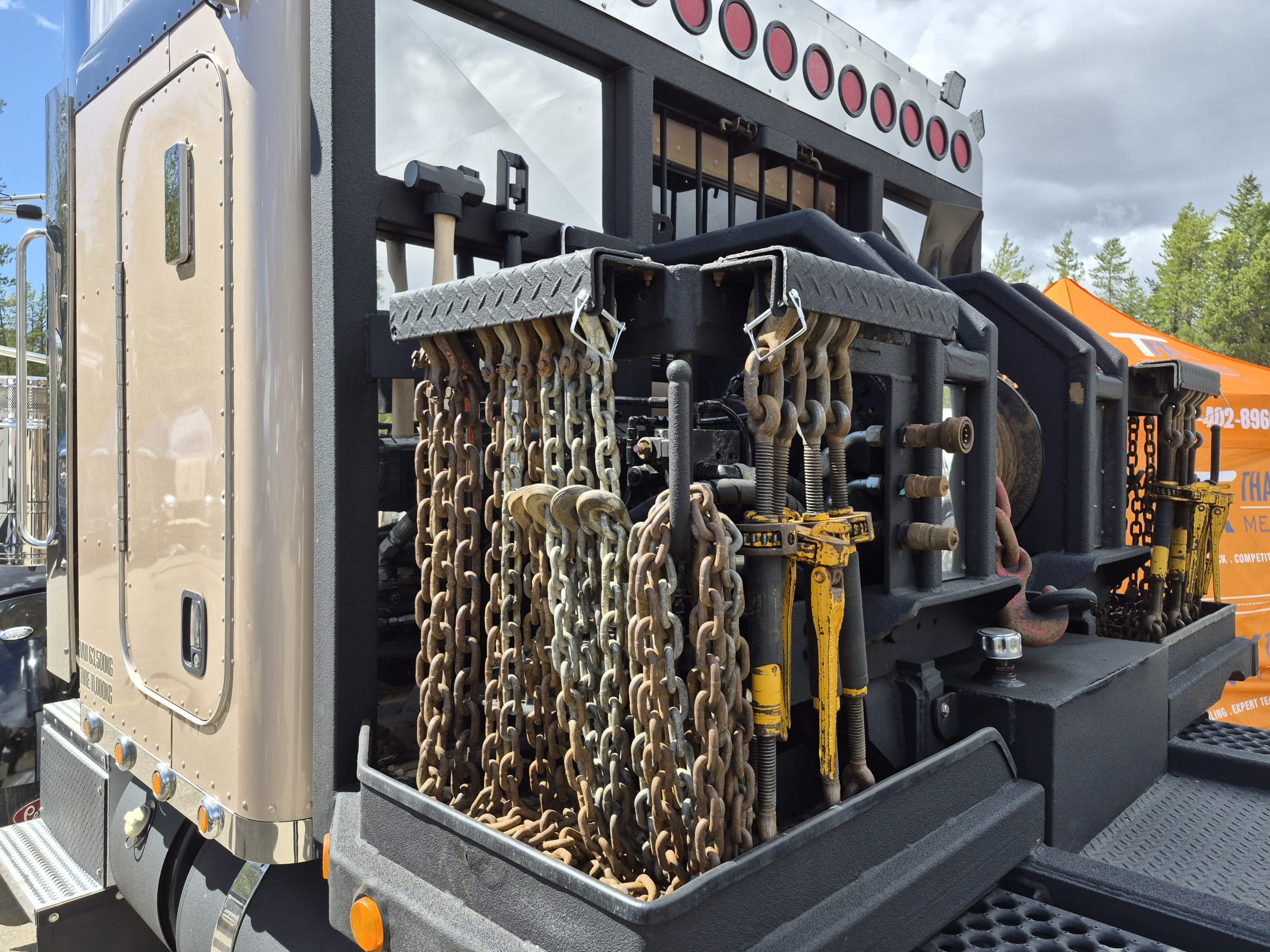 3317 Load Binder Hanger mounted on truck