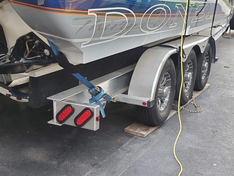 Aluminum Double Angled Oval Light Box for Boat Trailer Star Fabrication