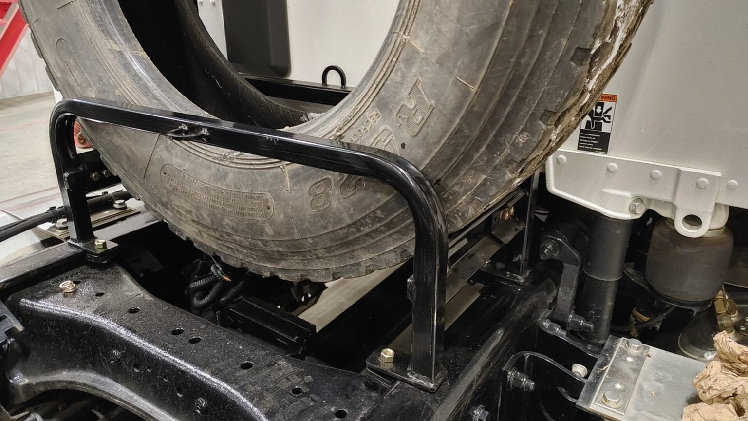 Spare Tire Carrier for SemiTruck Star Fabrication