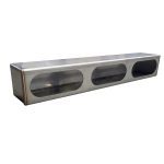 Stainless Steel Triple Oval Light Box - 4 Inch Depth