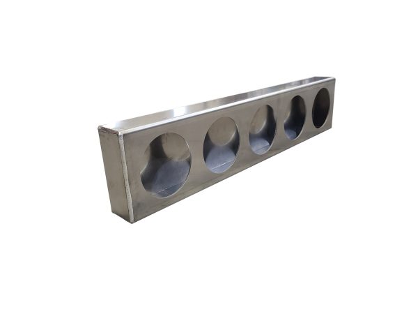 Aluminum Quintuple 4 Inch Round Tail / Signal Light Box