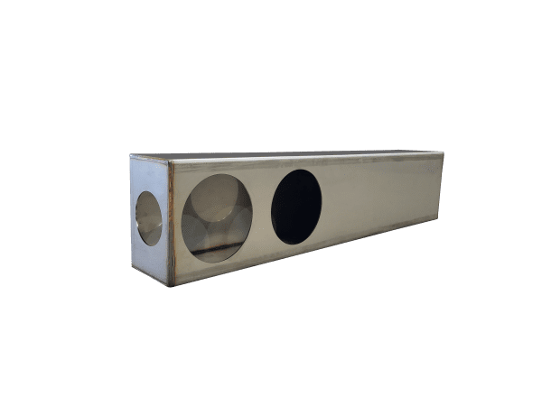 Stainless Steel Double Tail Light Box With Side Marker, 28"