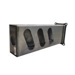Triple Angle Oval Light Box - LH with Marker Light Hole and Mounting Plate