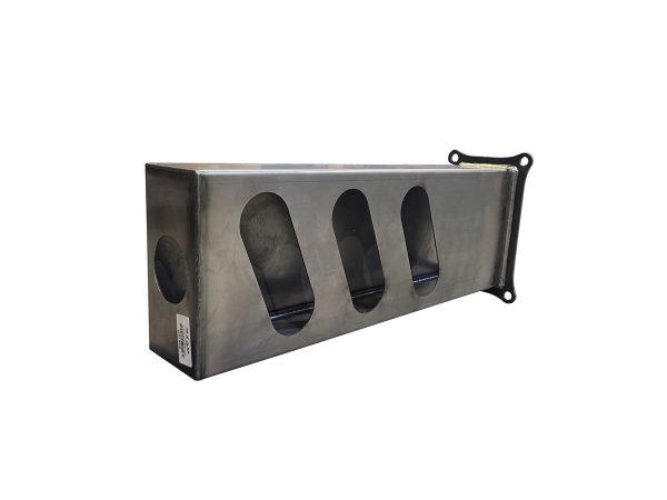 Triple Angle Oval Light Box - LH with Marker Light Hole and Mounting Plate