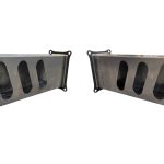 Triple Angle Oval Light Box Set - LH & RH with Marker Light Hole and Mounting Plate